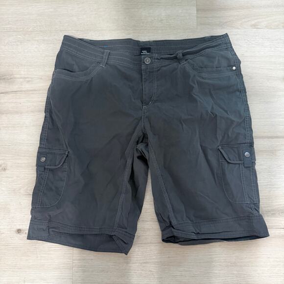 Kuhl Women's Splash Cargo Hiking Outdoors Shorts Grey 11" Inseam Size 18W - Picture 1 of 5